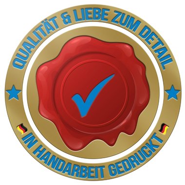 Damen T-Shirt Kollektion - Rundhals & V-Ausschnitt - Traumfnger / Dreamcatcher Design dunkelblau-gold-Rund S