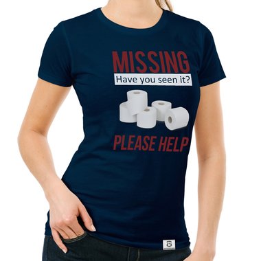 Damen & Herren T-Shirt Kollektion - Missing - Please help dunkelblau-Damen-Rund S