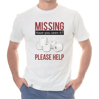 Damen & Herren T-Shirt Kollektion - Missing - Please help weiss-Herren 5XL