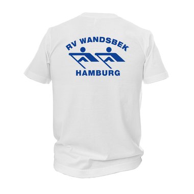 Herren T-Shirt RV Wandsbek S V-Ausschnitt Wei Ja