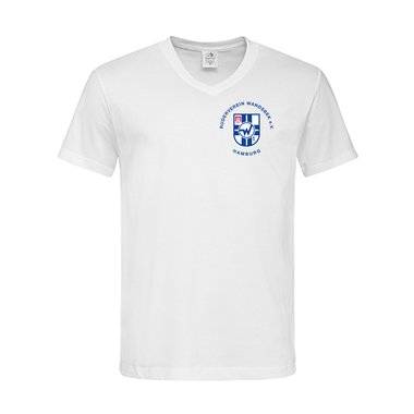 Herren T-Shirt RV Wandsbek S V-Ausschnitt Wei Ja
