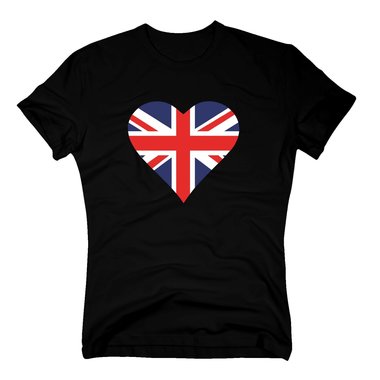 T-Shirt Herz England Flagge Love