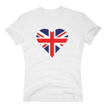 T-Shirt Herz England Flagge Love