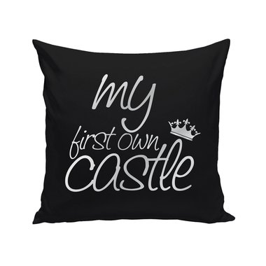 Dekokissen My first own castle weiss-fuchsia