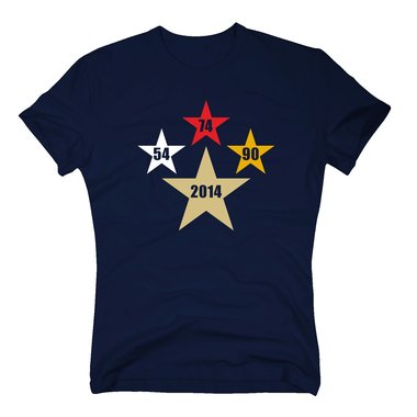 T-Shirt DEUTSCHLAND WELTMEISTER 2014 vier Sterne