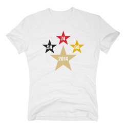 T-Shirt DEUTSCHLAND WELTMEISTER 2014 vier Sterne