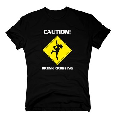 T-Shirt Karneval Sign Drunk Crossing