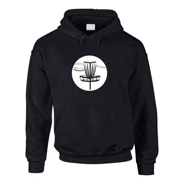 Herren Hoodie - Disc Golf schwarz-weiss XXXL