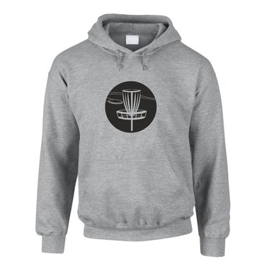 Herren Hoodie - Disc Golf schwarz-weiss XXXL