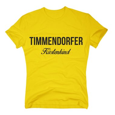Herren T-Shirt Timmendorfer Küstenkind schwarz XXL