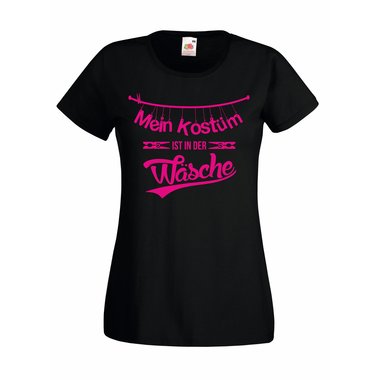 Damen T-Shirt Mein Kostm ist in der Wsche