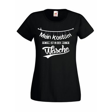 Damen T-Shirt Mein Kostm ist in der Wsche