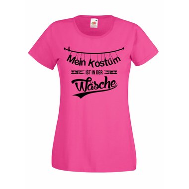 Damen T-Shirt Mein Kostm ist in der Wsche