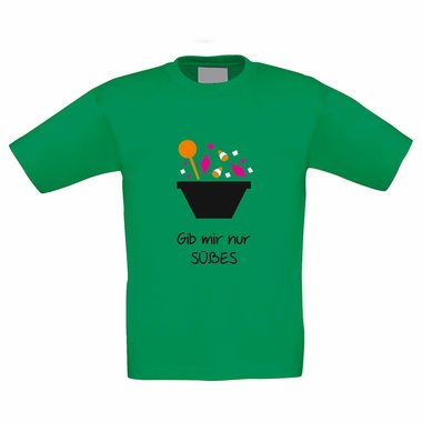 T-Shirt Kinder Halloween Gib mir nur ses