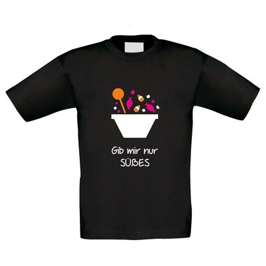 T-Shirt Kinder Halloween Gib mir nur ses