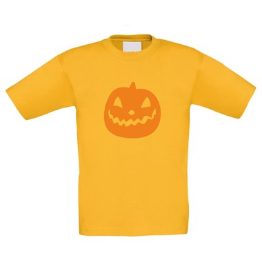 Kinder T-Shirt - Halloween Krbis weiss 98-104
