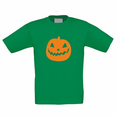 Kinder T-Shirt - Halloween Krbis weiss 98-104