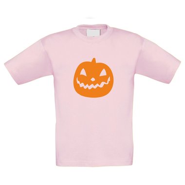 Kinder T-Shirt - Halloween Krbis weiss 98-104