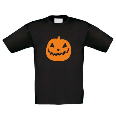 Kinder T-Shirt - Halloween Krbis weiss 98-104