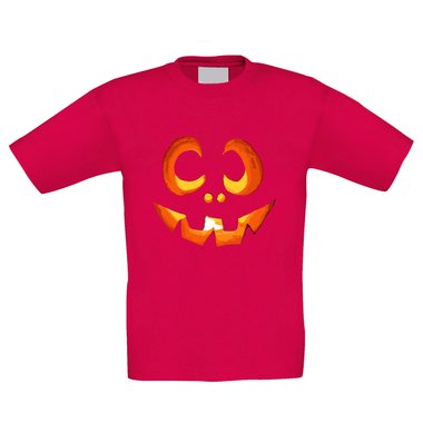 T-Shirt Kinder Halloween Kürbisgesicht