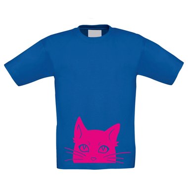 T-Shirt Kinder Halloween Katzenkopf