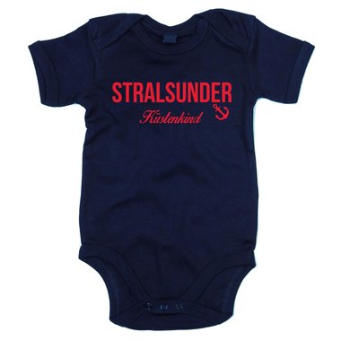 Baby Body Stralsunder Kstenkind weiss-rot 68-80