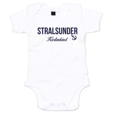 Baby Body Stralsunder Kstenkind weiss-rot 68-80