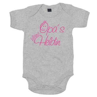 Baby Body - Opas kleine Heldin dunkelblau-fuchsia 50-62