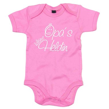 Baby Body - Opas kleine Heldin dunkelblau-fuchsia 50-62