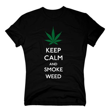 T-Shirt Keep Calm And Smoke Weed
