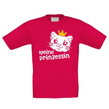 Kinder T-Shirt ? Kleine Prinzessin weiss-schwarz 98-104