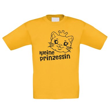 Kinder T-Shirt ? Kleine Prinzessin weiss-schwarz 98-104