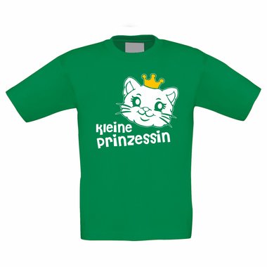 Kinder T-Shirt ? Kleine Prinzessin weiss-schwarz 98-104