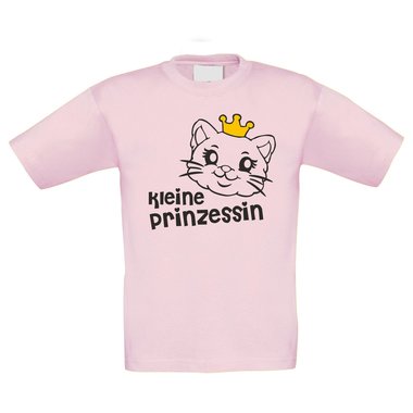 Kinder T-Shirt ? Kleine Prinzessin weiss-schwarz 98-104
