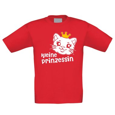 Kinder T-Shirt ? Kleine Prinzessin weiss-schwarz 98-104