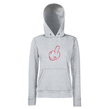 Damen Hoodie - Mickey Middle Finger