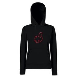 Damen Hoodie - Mickey Middle Finger