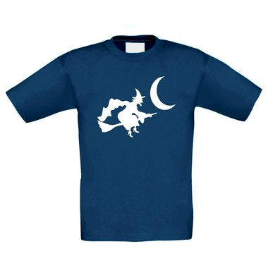 T-Shirt Kinder Halloween - fliegende Hexe