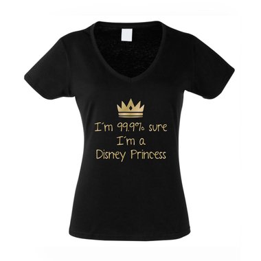 Damen V-Auschnitt T-Shirt - Fantasy Princess