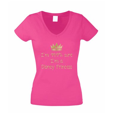Damen V-Auschnitt T-Shirt - Fantasy Princess