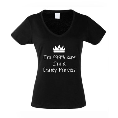 Damen V-Auschnitt T-Shirt - Fantasy Princess