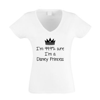 Damen V-Auschnitt T-Shirt - Fantasy Princess