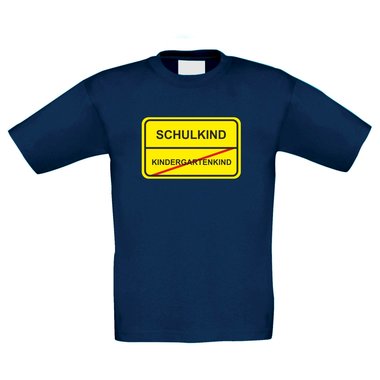 Kinder T-Shirt - Schulkind Schild