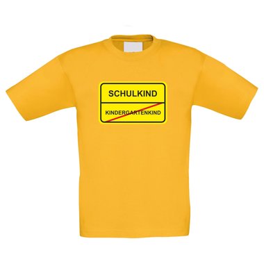 Kinder T-Shirt - Schulkind Schild