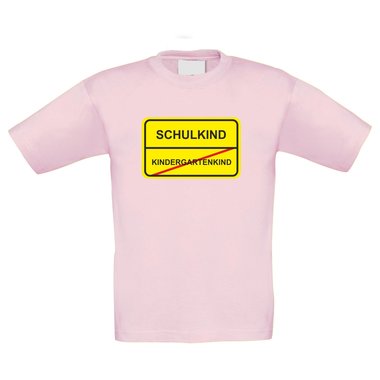 Kinder T-Shirt - Schulkind Schild