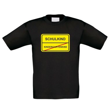 Kinder T-Shirt - Schulkind Schild