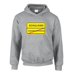 Kinder Hoodie - Schulkind Schild