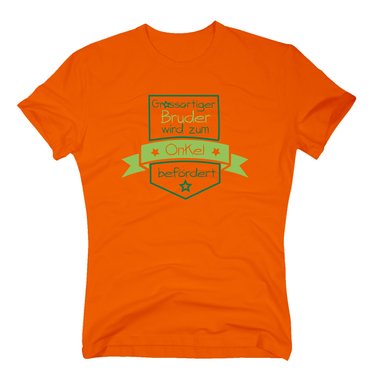 Herren T-Shirt - Grossartiger Bruder wird zum Onkel befrdert