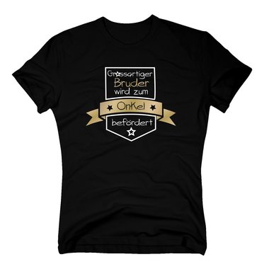 Herren T-Shirt - Grossartiger Bruder wird zum Onkel befrdert
