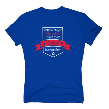Herren T-Shirt - Grossartiger Bruder wird zum Onkel befrdert